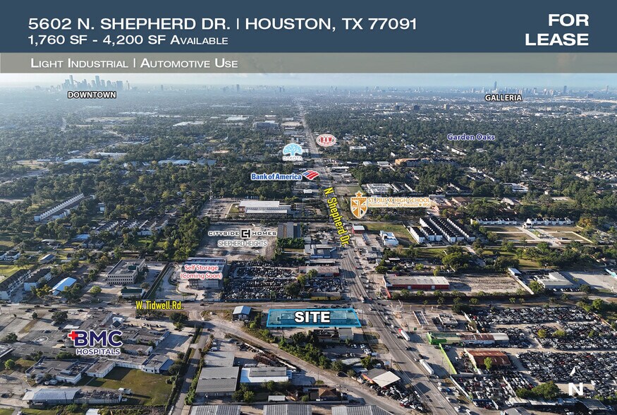 Primary Photo Of 5602 N Shepherd Dr, Houston Freestanding For Lease