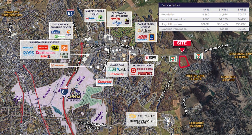 More Photos Of Spotswood Trail & Stone Spring Road, Harrisonburg Land For Lease