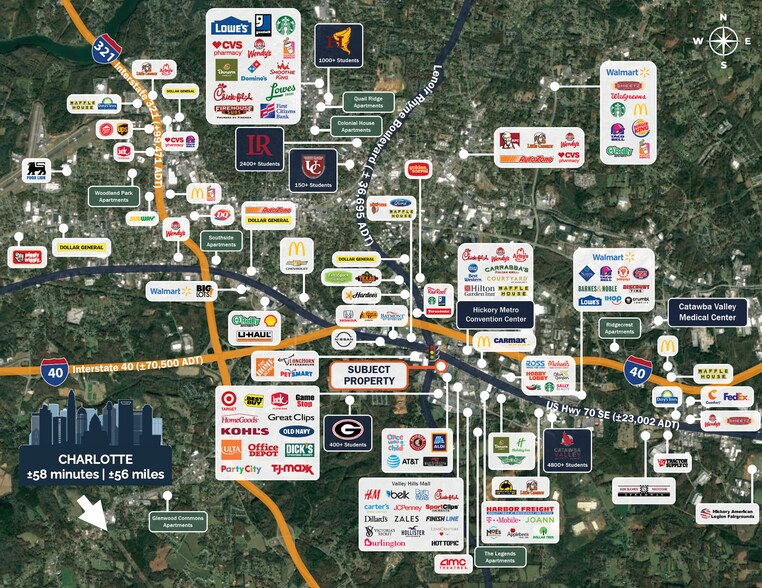 More Photos Of 1716 Us Highway 70 SE, Hickory Storefront For Sale