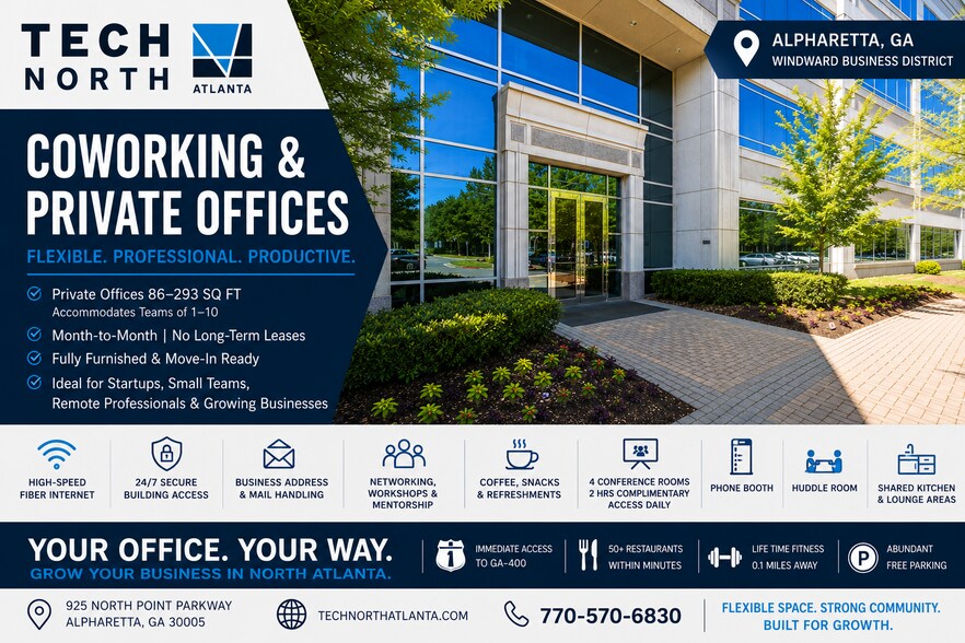More Photos Of 925 North Point Pky, Alpharetta Coworking Space