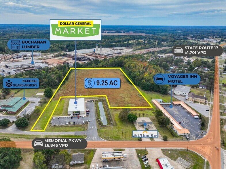 More Photos Of adj. to 530 Memorial Pkwy, Aliceville Land For Sale