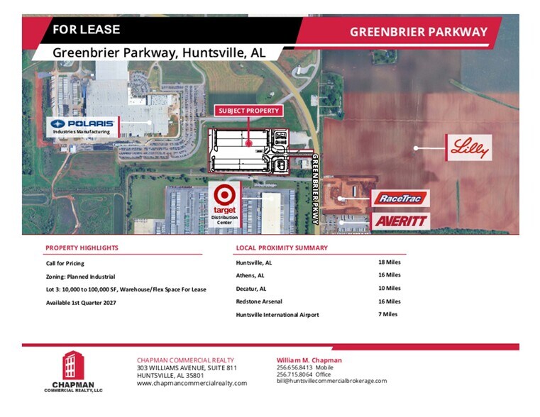 Primary Photo Of Greenbrier Rd, Madison Flex For Lease