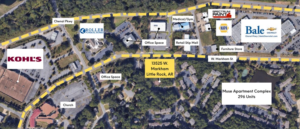 More Photos Of 13525 W Markham St, Little Rock Land For Sale