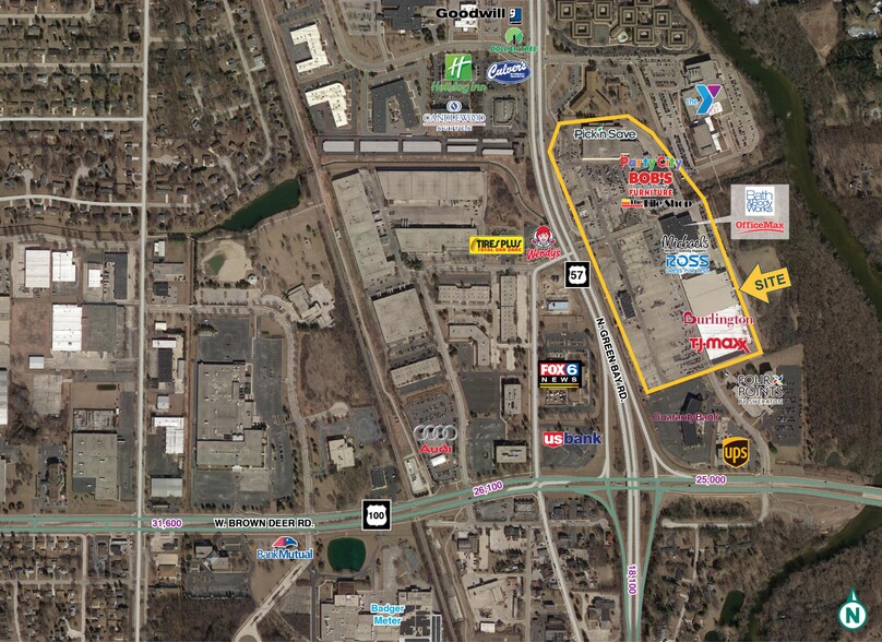 More Photos Of 9124-9200 N Green Bay Ave, Brown Deer Storefront For Lease