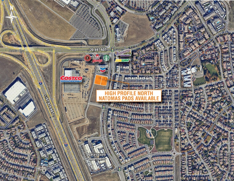 Primary Photo Of SWC Arena Blvd @ E Commerce Way, Sacramento Land For Lease