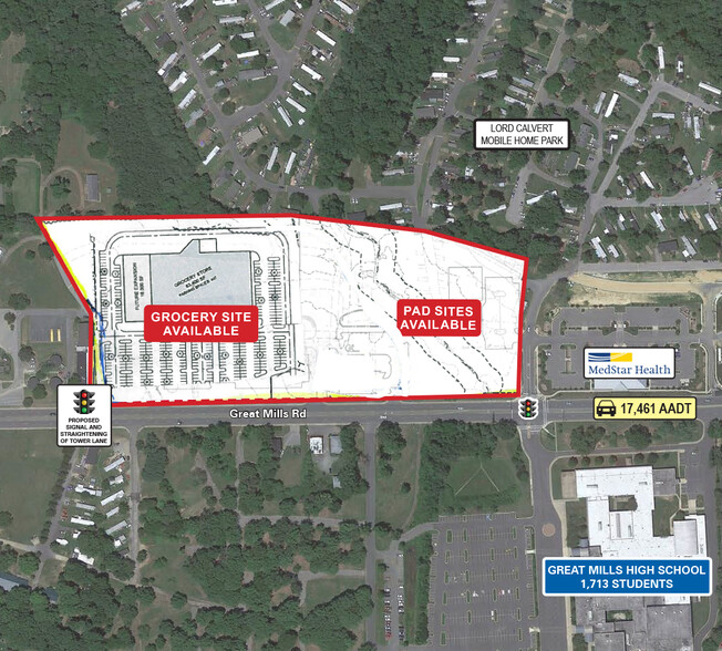 Primary Photo Of Great Mills Rd @ Chancellors Run Rd, Lexington Park Land For Lease