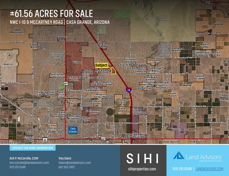 Primary Photo Of NWC I-10 & McCartney Rd, Casa Grande Land For Sale