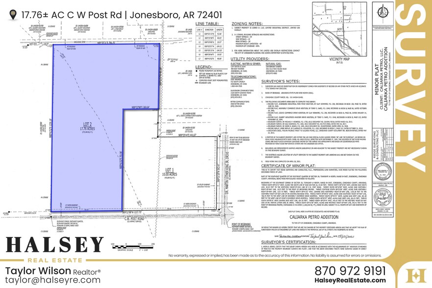 More Photos Of C W Post Road, Jonesboro Land For Sale