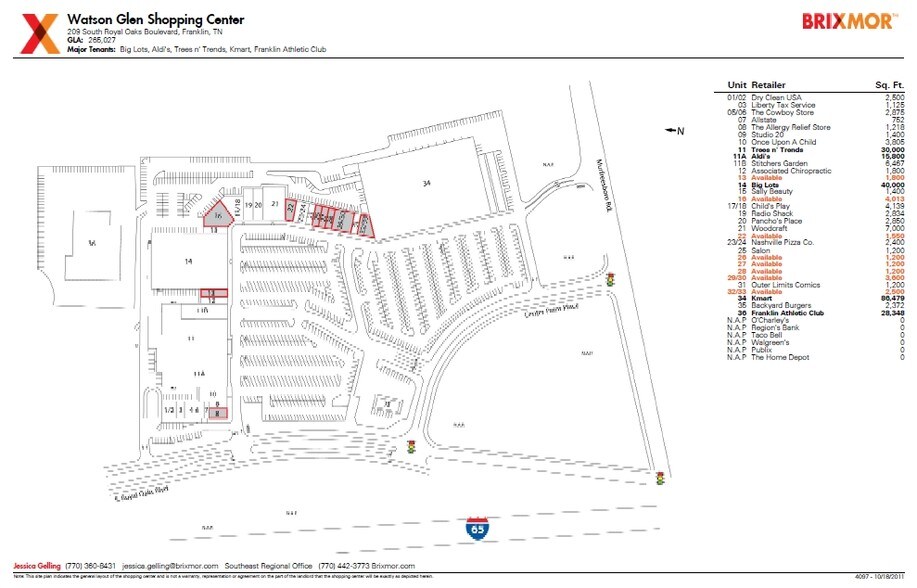 More Photos Of 209 S Royal Oaks Blvd, Franklin Unknown For Lease