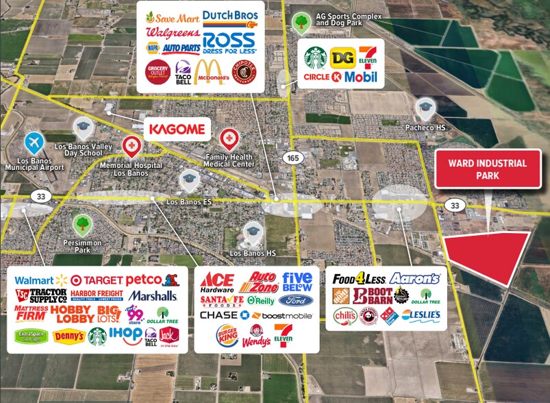 More Photos Of Southeast Corner of E Pacheco & Ward Rd blvd, Los Banos Land For Sale