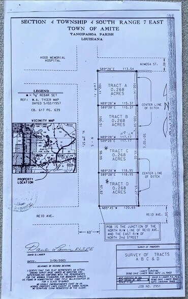 Primary Photo Of 2nd St, Amite Land For Sale