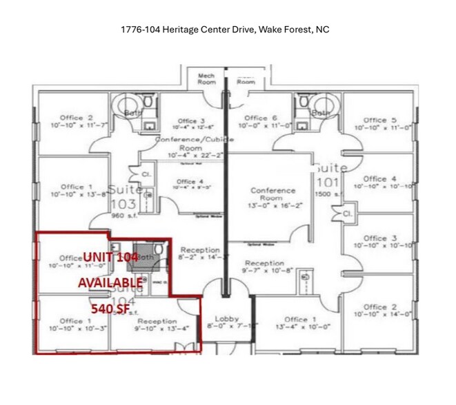 More Photos Of 1776 Heritage Center Dr, Wake Forest Office For Lease