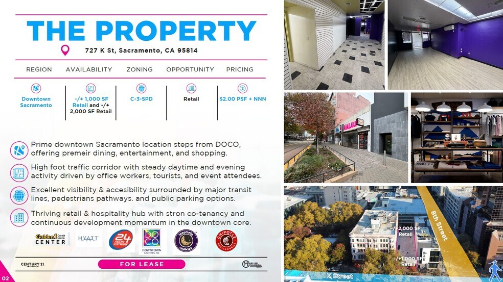 More Photos Of 725-727 K St, Sacramento Storefront For Lease
