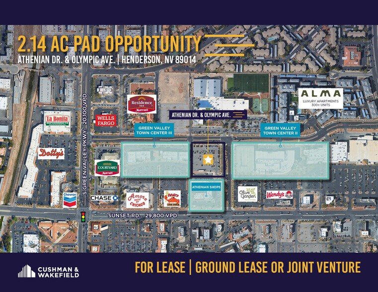 Primary Photo Of SWC Olympic Ave & Athenian Dr, Henderson Land For Lease