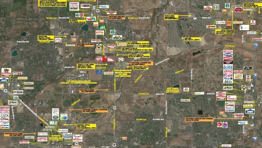 More Photos Of Hwy 287 & Trails At Coal Creek Drive, Lafayette Land For Lease