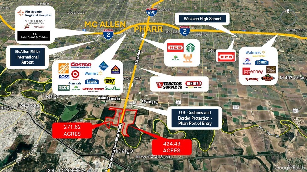 More Photos Of 424.43 Acs on E. Side of Pharr Intl. Bridge, Pharr Land For Sale
