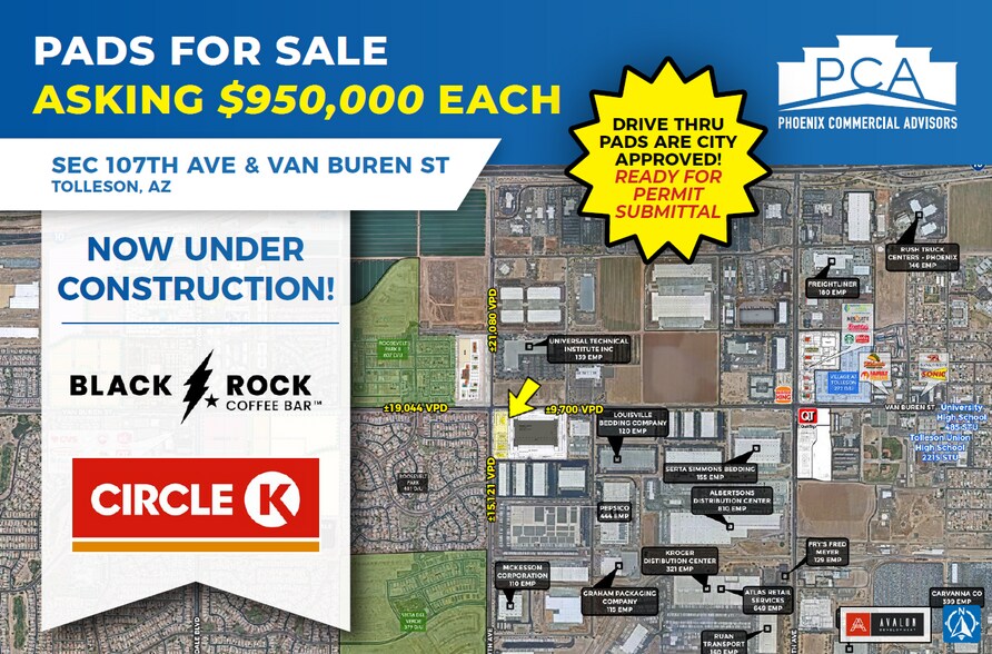 Primary Photo Of SEC 107th Ave & Van Buren St, Tolleson Land For Sale