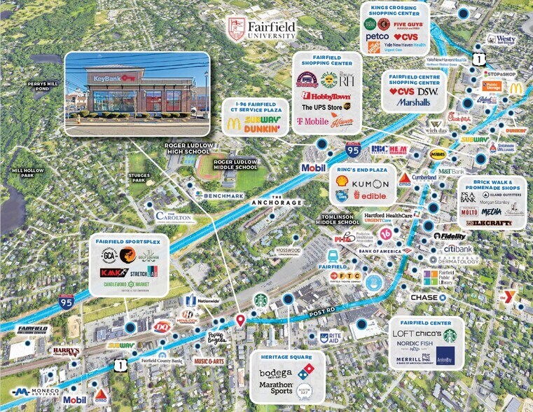 More Photos Of 1761 Post Rd, Fairfield Bank For Sale