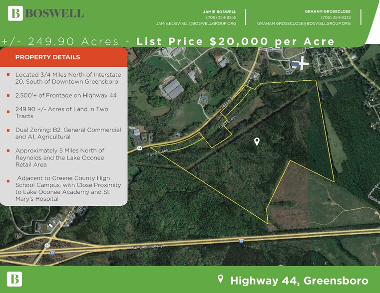 Primary Photo Of Georgia Highway 44, Greensboro Land For Sale