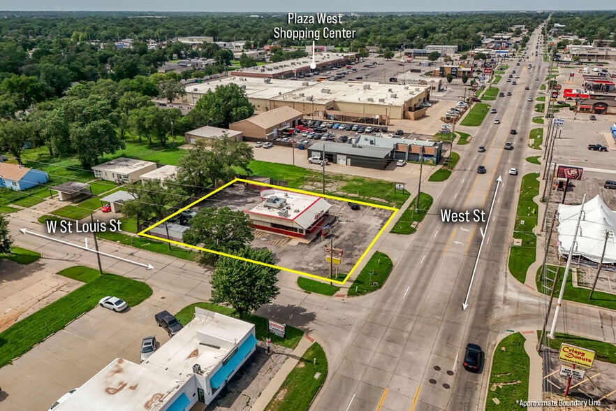 Primary Photo Of 503 N West St, Wichita Fast Food For Sale