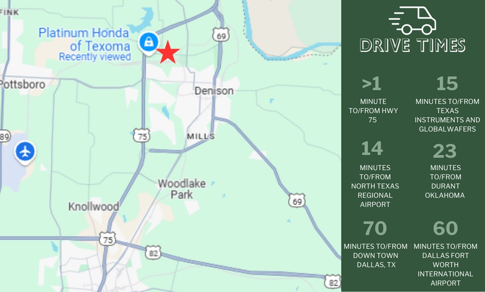 More Photos Of 2300 Texoma Dr, Denison Industrial For Lease