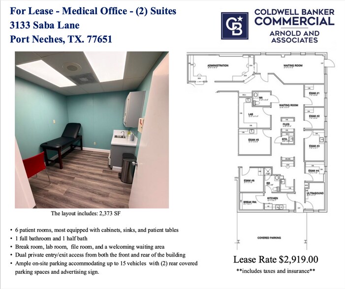 More Photos Of 3133 Saba Ln, Port Neches Medical For Lease