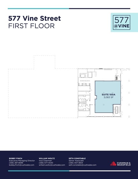 Primary Photo Of 577 Vine St, Winston-Salem Office For Lease