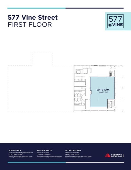 More Photos Of 577 Vine St, Winston-Salem Office For Lease