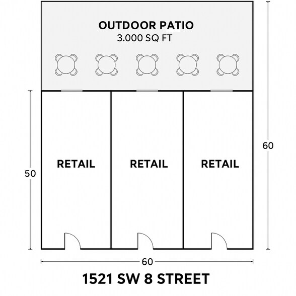 More Photos Of 1521 SW 8th St, Miami Storefront For Lease