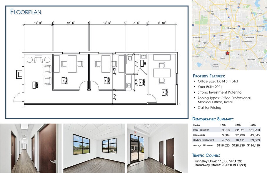 More Photos Of 12280 Broadway St, Pearland Office Residential For Lease