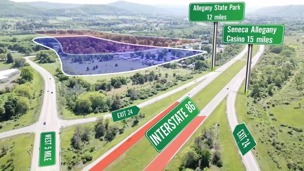 Primary Photo Of Interestate 86 at Exit 24, Allegany Township Land For Sale