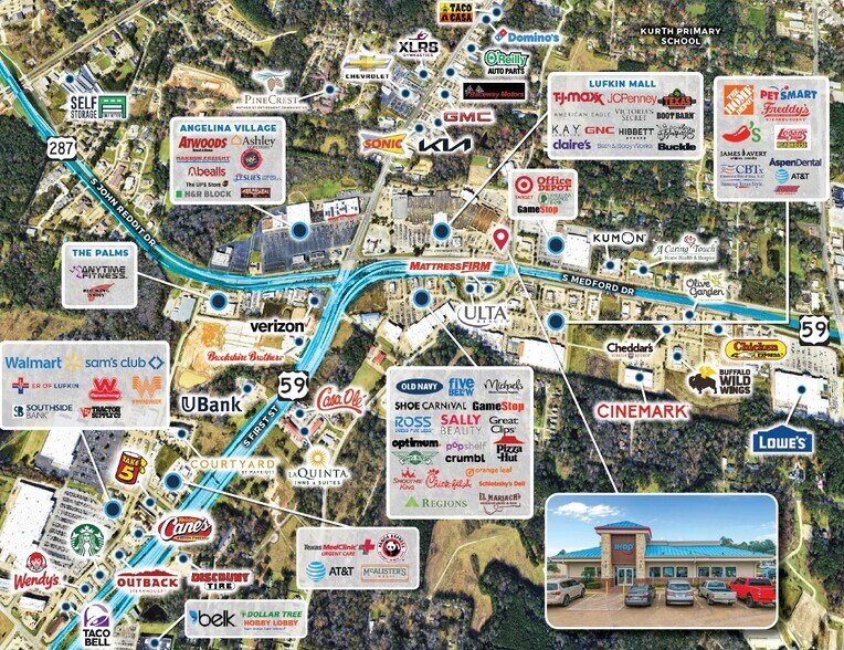 More Photos Of 4400 S Medford Dr, Lufkin Restaurant For Sale