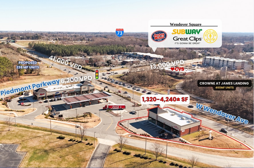 Primary Photo Of 4828 W Wendover Ave, Jamestown General Retail For Lease