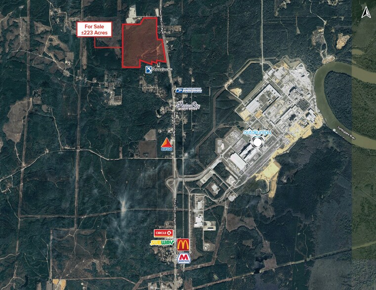 More Photos Of 223 Acres on Hwy 43, Calvert Land For Sale