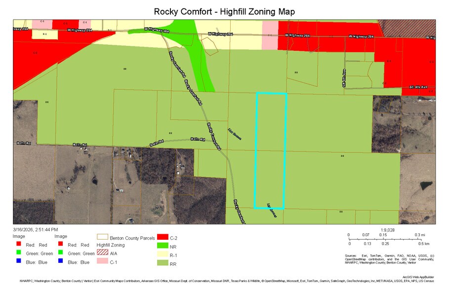 More Photos Of 40 Acres +/- | Hwy 264 & Rocky Comfort Rd, Gentry Land For Sale