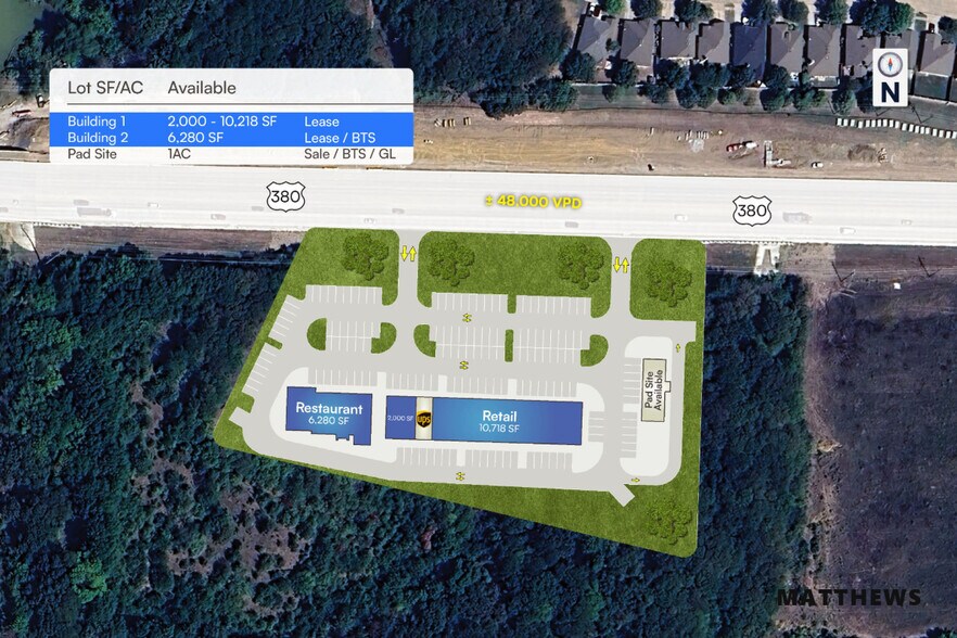 Primary Photo Of SWQ U.S 380 & Paloma Creek, Little Elm Unknown For Sale