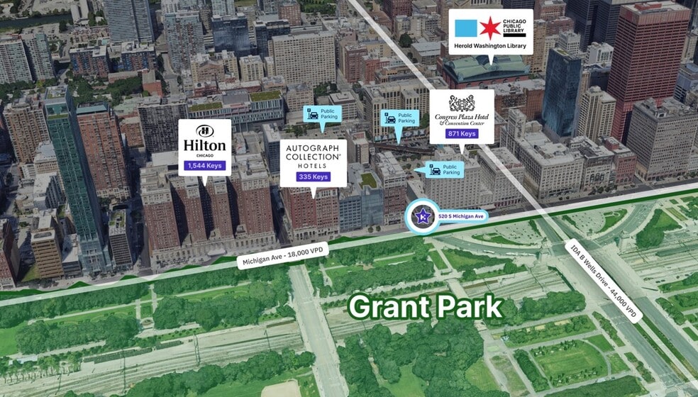 More Photos Of 520 S Michigan Ave, Chicago Hotel For Lease