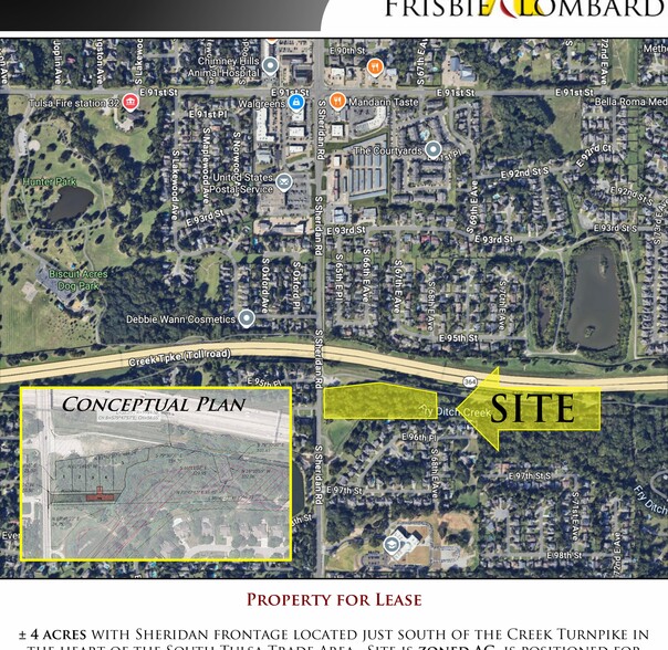 Primary Photo Of 9600 S Sheridan Rd, Tulsa Land For Sale