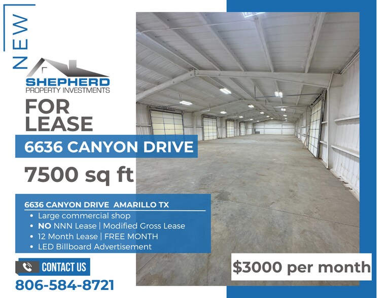 More Photos Of 6636 Canyon Dr, Amarillo Warehouse For Sale