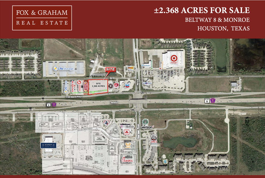 Primary Photo Of Beltway 8 & Monroe Rd, Houston Land For Sale