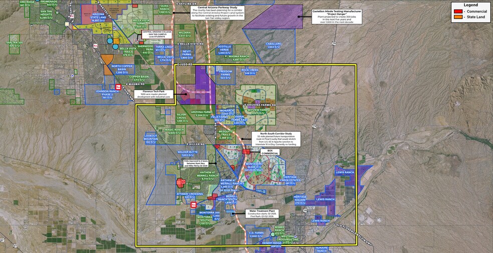 More Photos Of SWC Hunt Highway & Merrill Ranch Parkway, Florence Land For Sale