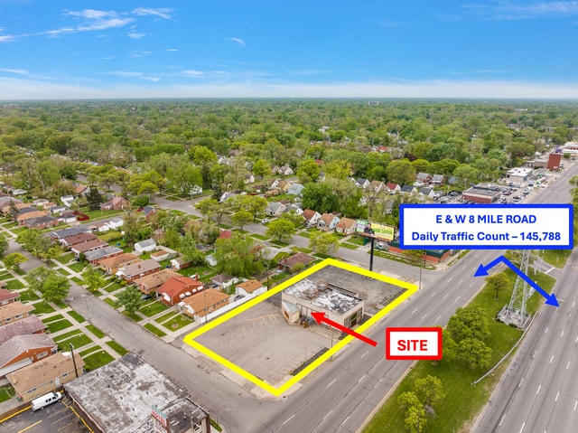 More Photos Of 16301 W Eight Mile Rd, Detroit Freestanding For Sale