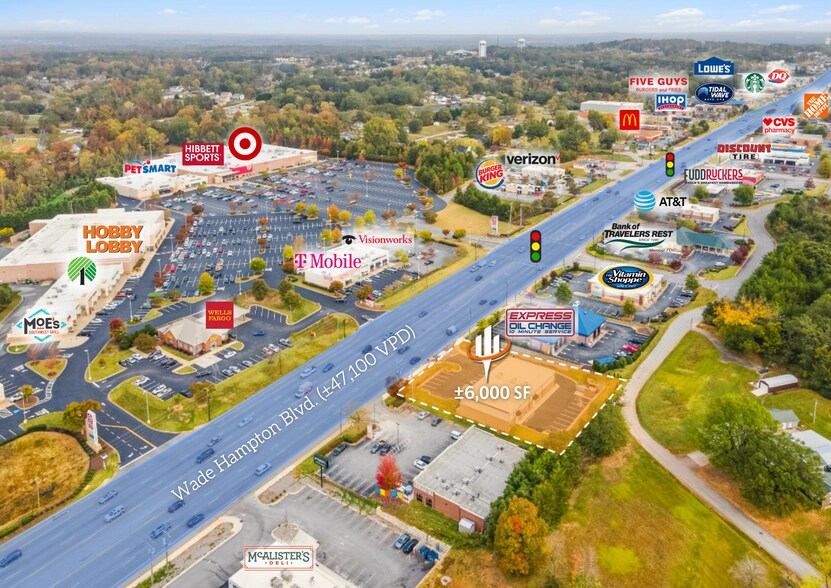 More Photos Of 5326 Wade Hampton Blvd, Taylors Storefront For Sale