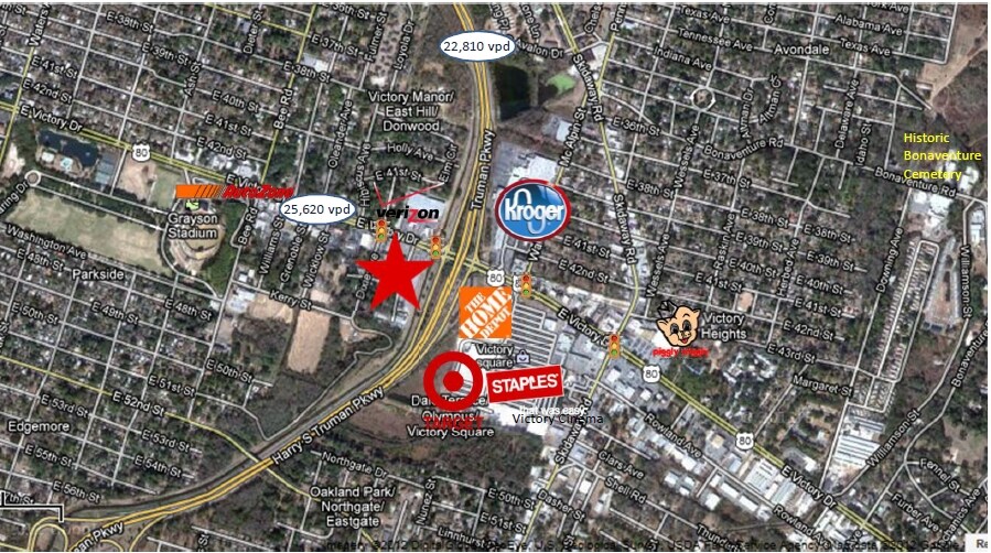 More Photos Of 1815-1821 E Victory Dr, Savannah Unknown For Lease