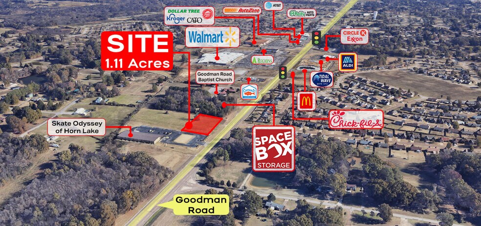 More Photos Of 4482 Goodman Rd, Horn Lake Land For Sale
