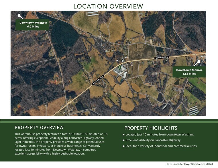 More Photos Of 8315 Lancaster Hwy, Waxhaw Freestanding For Sale