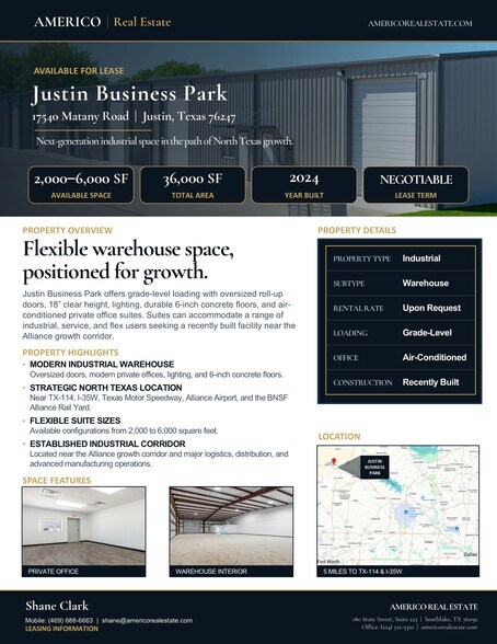 More Photos Of 17540 Matany Rd, Justin Distribution For Lease