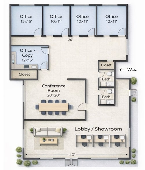 More Photos Of 201 N Ann Arbor Ave, Oklahoma City Showroom For Lease