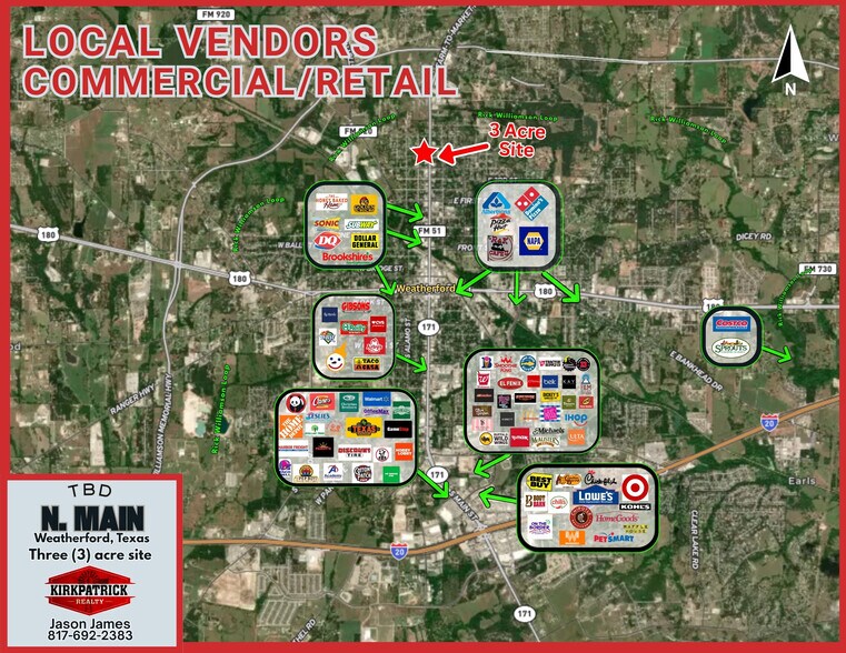 More Photos Of 1405 N Main St, Weatherford Land For Sale