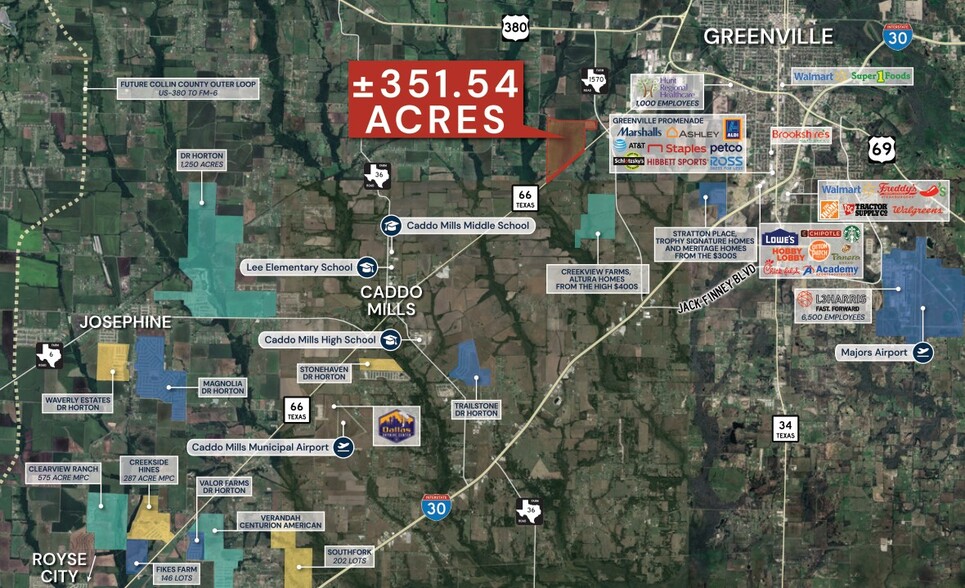 Primary Photo Of NWC of 66 and FM 2110 hwy, Greenville Land For Sale